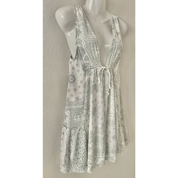 Ocean Drive Summer Surf Beach Dress Floral Paisley Print Lightweight Size Med - Picture 3 of 7